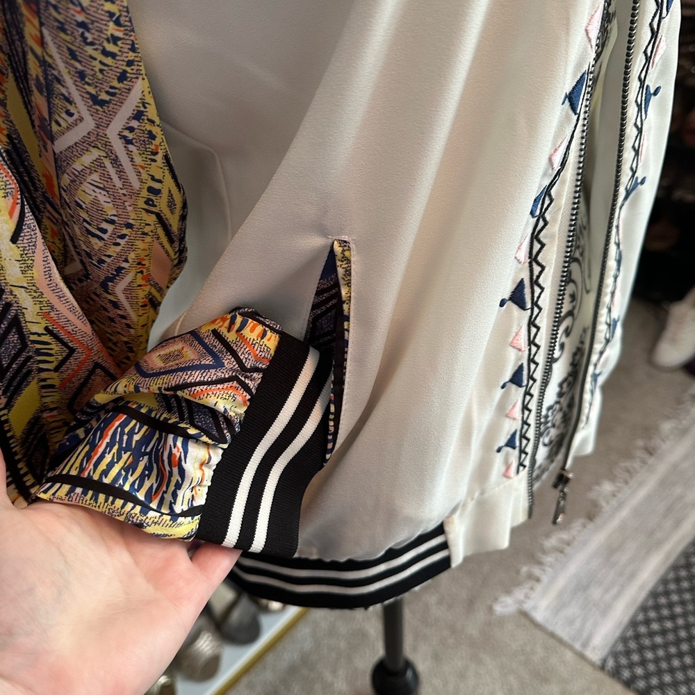 Unique Zip Up Multicolor Jacket - image 2